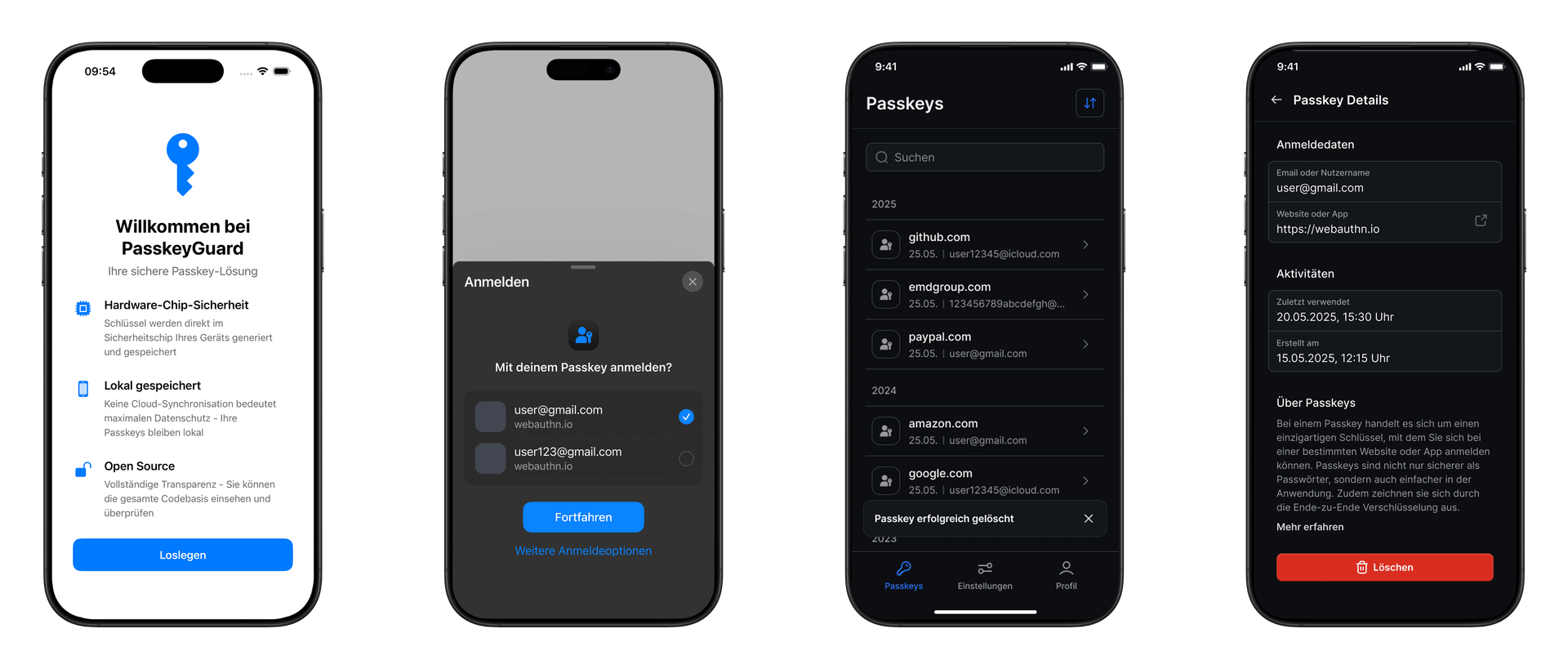 PasskeyGuard: Open Source Passkey-App für iOS/Android